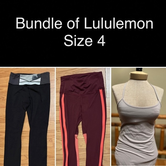 lululemon athletica Pants - Lululemon Black High-Waisted Leggings